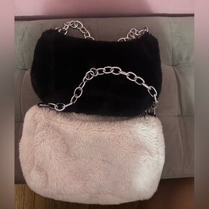 Faux fur handbags